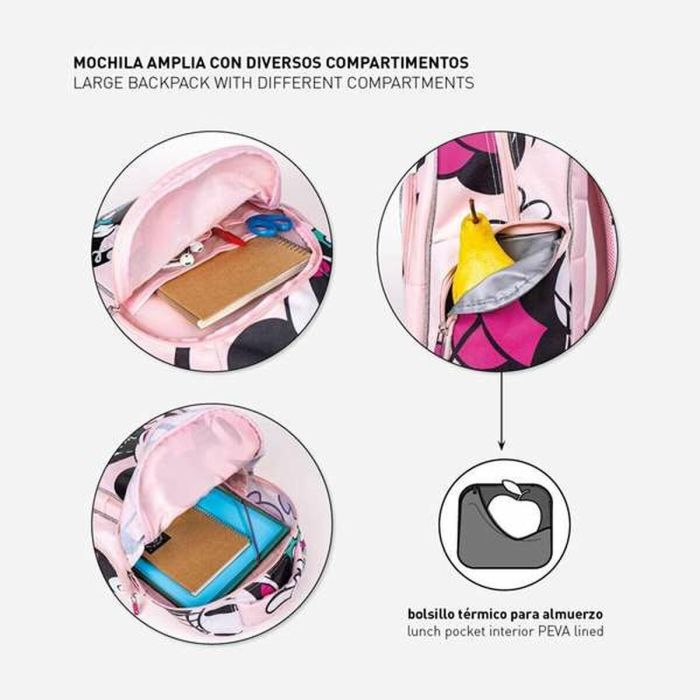 Mochila escolar mediana 42 cm minnie 9 Mochila escolar mediana 42 cm minnie 9