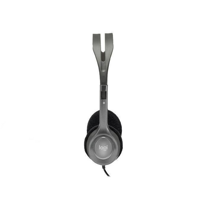 Logitech H110 Auriculares Estéreo con Micrófono Flexible giratorio, Conexión Jack 3.5mm para PC, Móvil, Tablet, Diadema Ajustable 3 Logitech H110 Auriculares Estéreo con Micrófono Flexible giratorio, Conexión Jack 3.5mm para PC, Móvil, Tablet, Diadema Ajustable 3