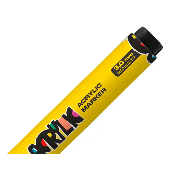Liderpapel Rotulador Acrylic Base Agua Todo Tipo de Superficie Punta Redonda 3 mm Amarillo 3 Liderpapel Rotulador Acrylic Base Agua Todo Tipo de Superficie Punta Redonda 3 mm Amarillo 3