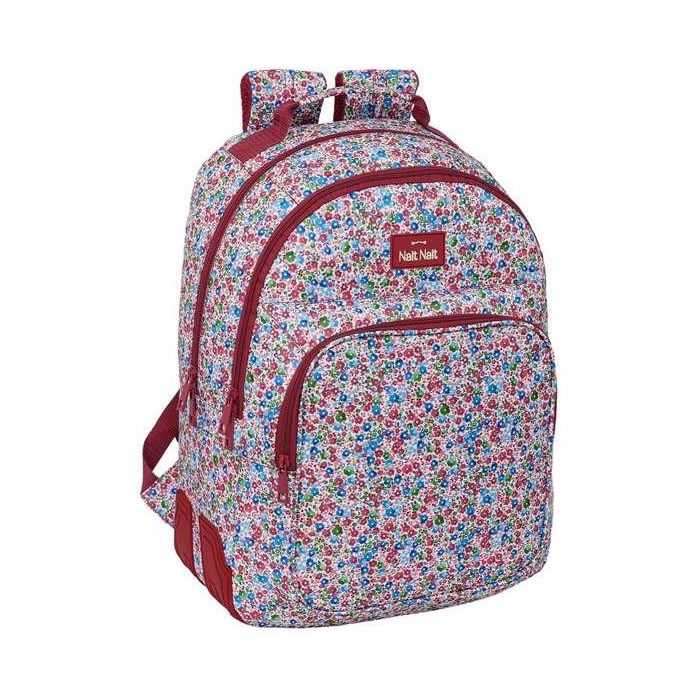 Mochila Safta Doble Con Cantoneras Adaptable A Carro Nait Nait Floresistente Coimbra Burdeos 420x320x150 Mochila Safta Doble Con Cantoneras Adaptable A Carro Nait Nait Floresistente Coimbra Burdeos 420x320x150