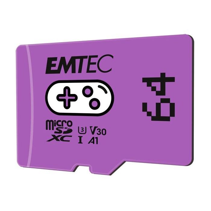 CARD Emtec m64GB UHS-I U3 V30 A1 Gaming Purple 1 CARD Emtec m64GB UHS-I U3 V30 A1 Gaming Purple 1