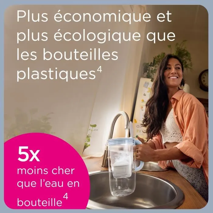 Brita 4006387124090 Filtro de Jarra Marella Bleue (2.4L) con 1 Cartucho Maxtra Pro All-in-1 4