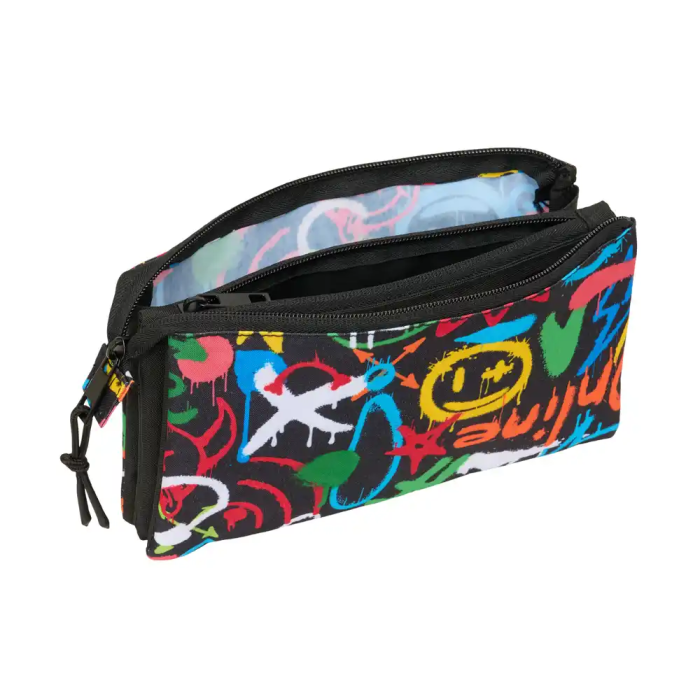 Safta Estuche Portatodo Triple Graffiti 120x220x30 mm 2