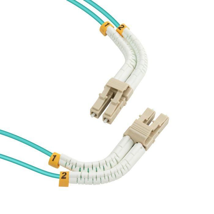Lanview Cable de Fibra Óptica LC-LC Dúplex Multimodo OM3 LSZH Flexible 20m 2