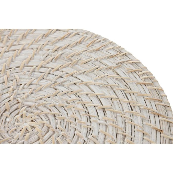 Individual Balines DKD Home Decor Blanco Natural 34 x 1.5 x 34 cm 2