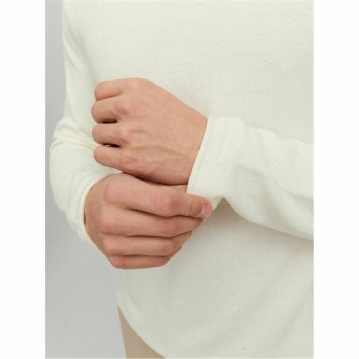 Sudadera sin Capucha Hombre Jack & Jones ehill Knit Cloud Dancer 1