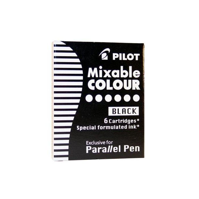Recambio Pilot Pluma Parallel Pen Negra Caja De 6