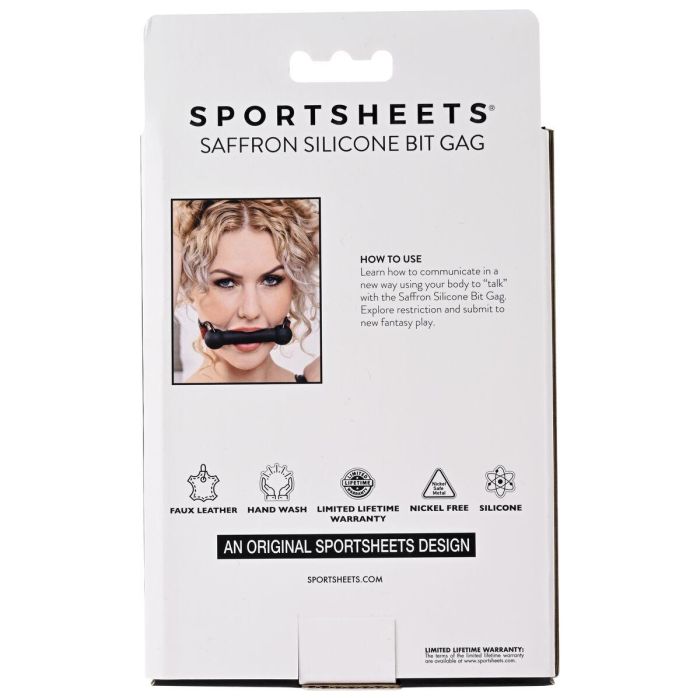 Mordaza Sportsheets Bit Negro/Rojo 2