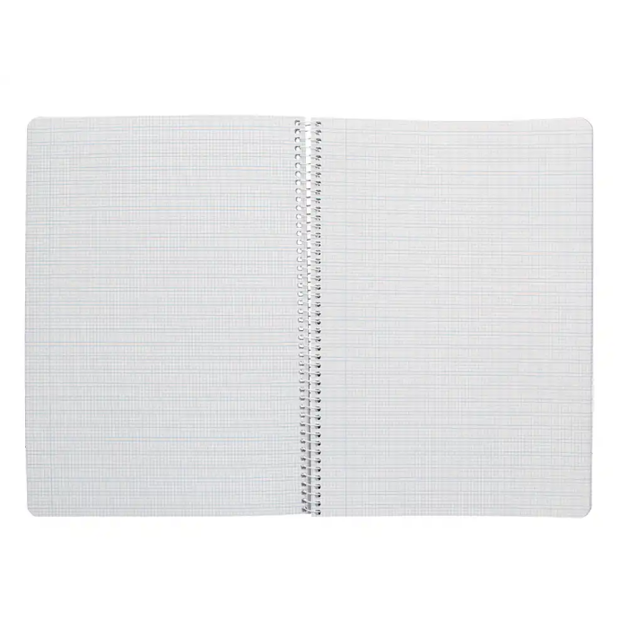 Liderpapel Cuaderno espiral Pautaguía A4 tapa blanda 80 hojas 75gr cuadro pautado 2,5mm color verde 6