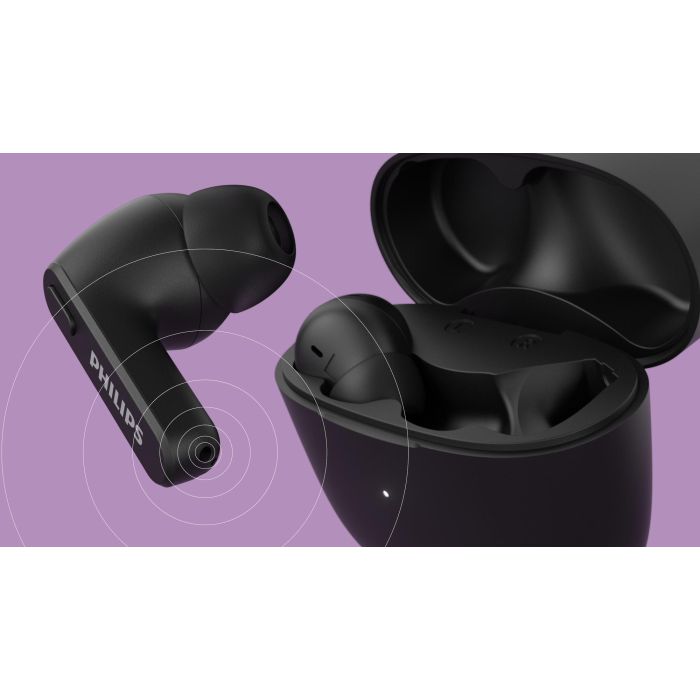 Philips Auriculares Inalámbricos Bluetooth TAT2206BK/00 Negro Resistentes IPX4 con Estuche de Carga 7 Philips Auriculares Inalámbricos Bluetooth TAT2206BK/00 Negro Resistentes IPX4 con Estuche de Carga 7