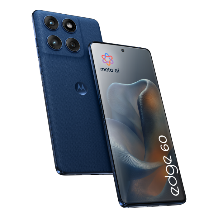 Motorola edge 60 Smartphone Android 15 5G, 12GB RAM, 512GB Almacenamiento, P-OLED 6.67" 120Hz, 50MP Cámara, 5200mAh, Azul IP68 Motorola edge 60 Smartphone Android 15 5G, 12GB RAM, 512GB Almacenamiento, P-OLED 6.67" 120Hz, 50MP Cámara, 5200mAh, Azul IP68