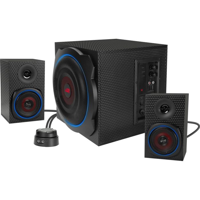 Speedlink Lautsprecher GRAVITY CARBON RGB. 2.1 System. sw retail 3