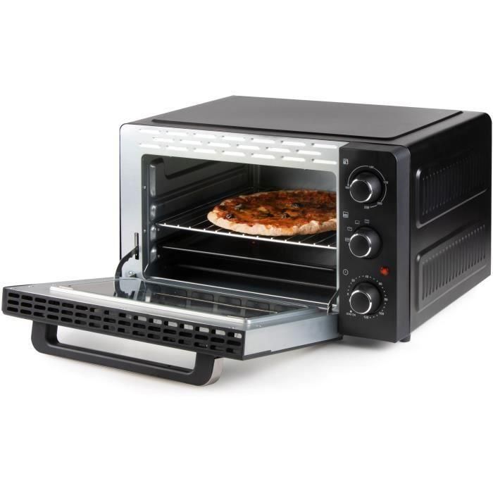 DOMO DO1107GO mini horno para hornear y refrigerios - 28 L - negro - 1500 vatios - 2 DOMO DO1107GO mini horno para hornear y refrigerios - 28 L - negro - 1500 vatios - 2