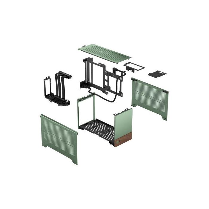 Fractal Design Terra FD-C-TER1N-03 Small Form Factor (SFF) Verde, Compatible con Mini-ITX, Aluminio y Nuez 5