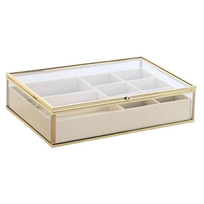 Joyero Moderno DKD Home Decor Dorado 14 x 6 x 24 cm 2 Joyero Moderno DKD Home Decor Dorado 14 x 6 x 24 cm 2