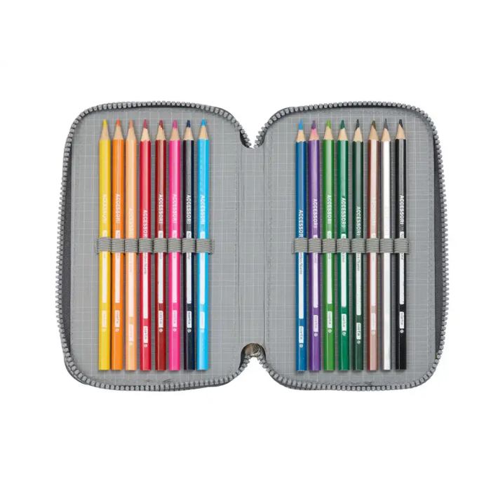 Portatodo Real Madrid C.F. Gris 12,5 x 19,5 x 5,5 cm 37 Piezas 4