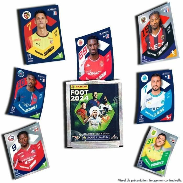 Set de cromos Panini LIGUE 1 Uber Eats Foot 2024 (FR) 18 Sobres 2