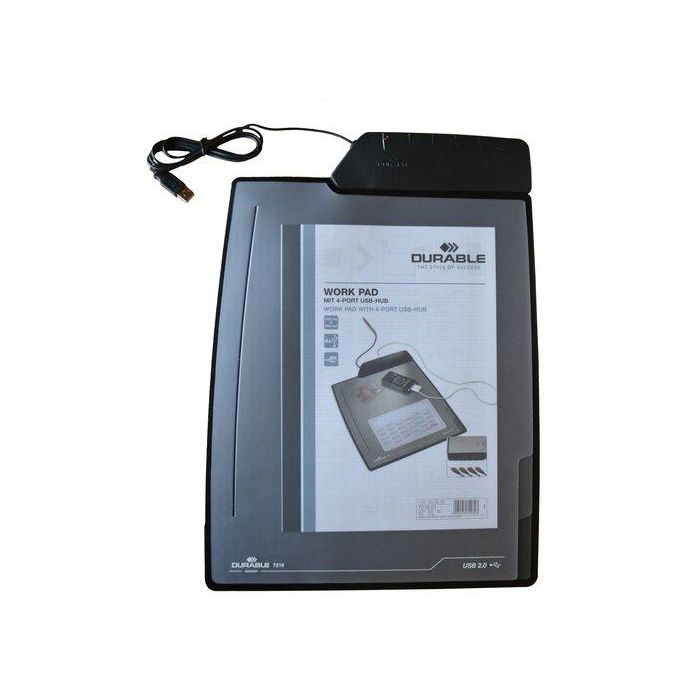 Vade Sobremesa Durable Con 3 Separadores Y Puertos Usb