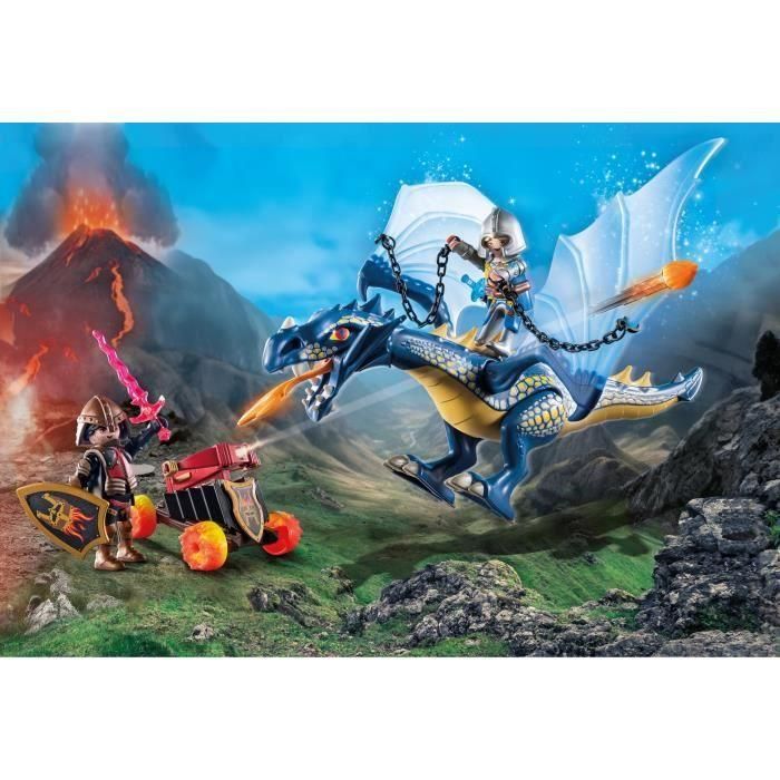 PLAYMOBIL 71644 Luchadores con dragones y cañones, Novelmore, Dragón, 39 piezas, Edad 4 1