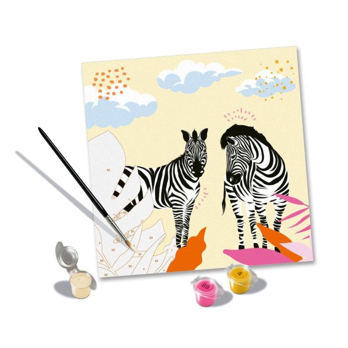 Set de Pintura por Números Ravensburger Zebra 5 Set de Pintura por Números Ravensburger Zebra 5