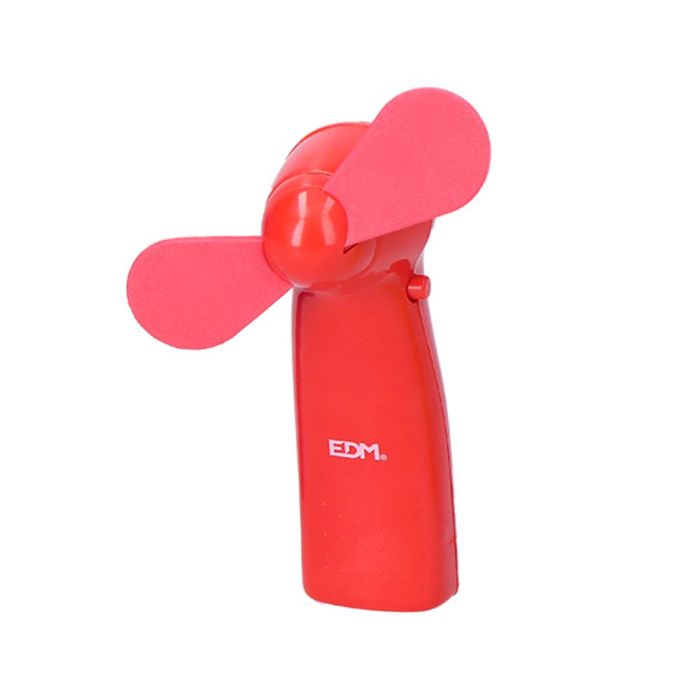 Edm Ventilador a pilas Funny Colors, de mano, 2 pilas AA (no incluidas), colores surtidos, Ø 9 cm 2