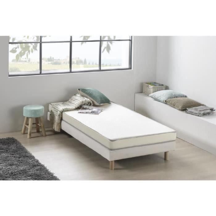 Colchón de espuma 90 x 200 - Comodidad firme - Grosor 12 cm - Entregado enrollado - DEKO DREAM Kietoa Colchón de espuma 90 x 200 - Comodidad firme - Grosor 12 cm - Entregado enrollado - DEKO DREAM Kietoa