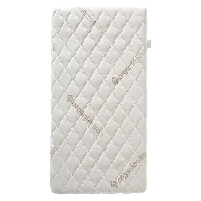 Colchón para bebé de Algodón Orgánico - 60x120x10 cm - 100% Algodón - Desenfundable - Sin tratamiento químico Colchón para bebé de Algodón Orgánico - 60x120x10 cm - 100% Algodón - Desenfundable - Sin tratamiento químico