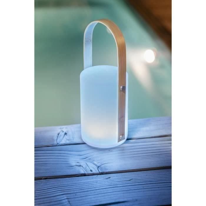 Galix Linterna Portátil Recargable USB | 4 LED WRGB (Blanco, Rojo, Verde, Azul) | Material Bambú y Plástico | Batería 1500 mAh Galix Linterna Portátil Recargable USB | 4 LED WRGB (Blanco, Rojo, Verde, Azul) | Material Bambú y Plástico | Batería 1500 mAh