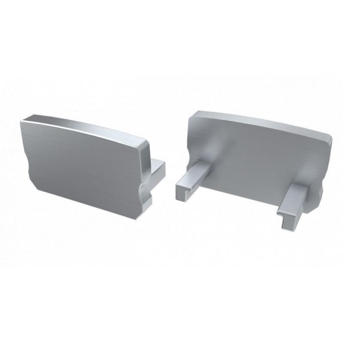 Tapón Final Perfil Tipo D Alto Plástico Blanco 6