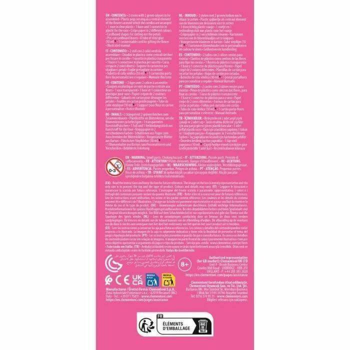 Clementoni CLE8005125188772 Crea tus flores Rosa 1 Clementoni CLE8005125188772 Crea tus flores Rosa 1