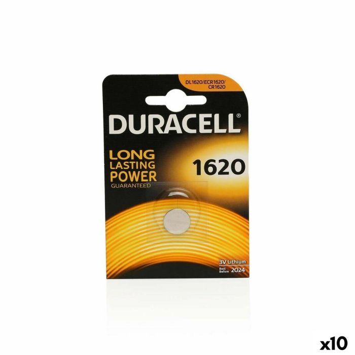 Pila de Botón de Litio DURACELL DL1620 3 V (10 Unidades) 15