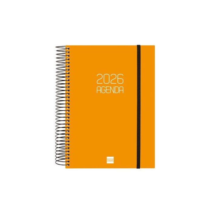 Finocam Agenda Espiral Opaque E10-155x212 mm 1Dp Tapa Pp Naranja 2026