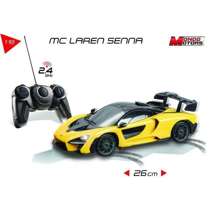 Vehículo radiocontrol - Mondo Motors - Efectos de luz - McLaren Senna - Coche - escala 1:18 3 Vehículo radiocontrol - Mondo Motors - Efectos de luz - McLaren Senna - Coche - escala 1:18 3