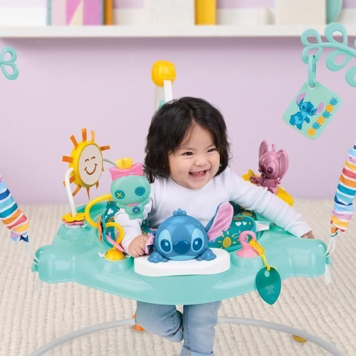 DISNEY BABY -STITCH- Área de juegos para bebés con múltiples juguetes, hamaca evolutiva, giro de 360°, 10 juegos interactivos Disney 1 DISNEY BABY -STITCH- Área de juegos para bebés con múltiples juguetes, hamaca evolutiva, giro de 360°, 10 juegos interactivos Disney 1