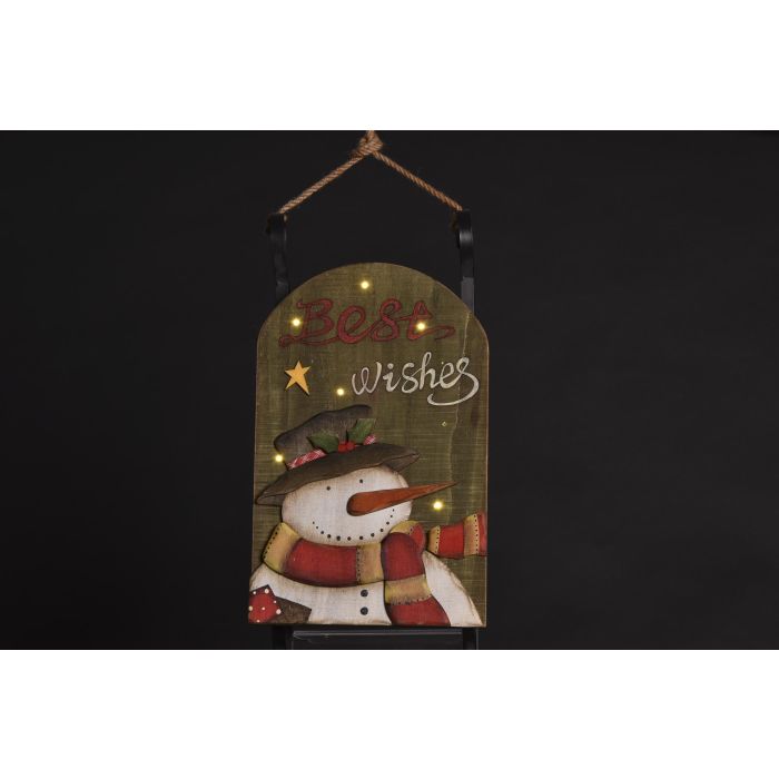 DKD Home Decor Decoración Colgante Navidad Tradicional Madera 12 LEDs con Pilas AA Verde Gris Oscuro 9.5x44x22 cm (4 Unidades) 1 DKD Home Decor Decoración Colgante Navidad Tradicional Madera 12 LEDs con Pilas AA Verde Gris Oscuro 9.5x44x22 cm (4 Unidades) 1