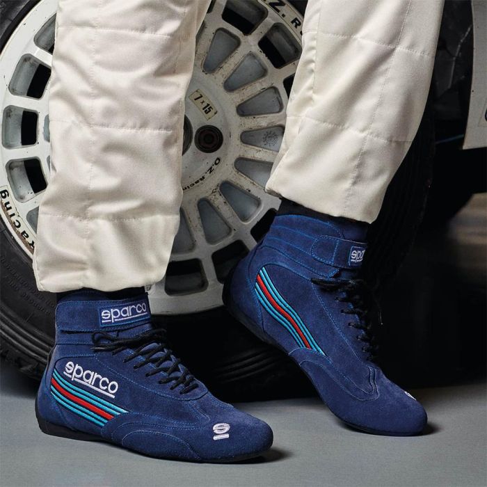Sparco S00128742MRBM Botines Top Race FIA 8856-2018 Martini Racing Azul Marino Talla 42 1
