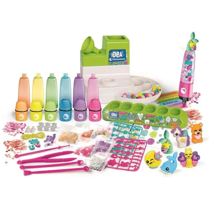 Clementoni L'atelier des fluorescents Crea 10 iluminadores fluorescentes Made in Italy CLE8005125528486