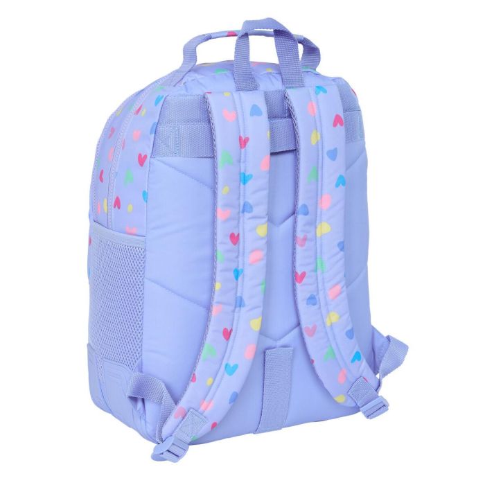 Mochila Escolar Benetton Lila Lila 32 x 42 x 15 cm 1