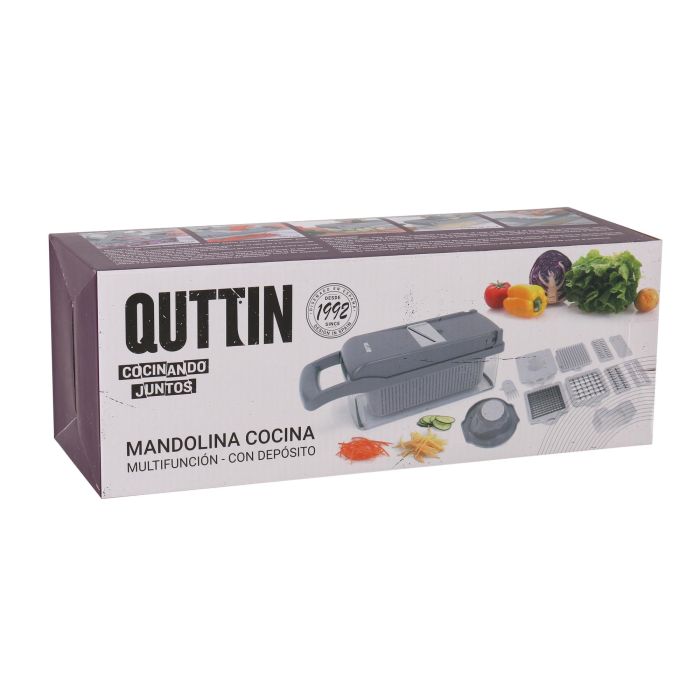 Quttin Cortador-Rallador Multifuncional con Depósito, 32x11.5x11.5 cm (6 Unidades) 9