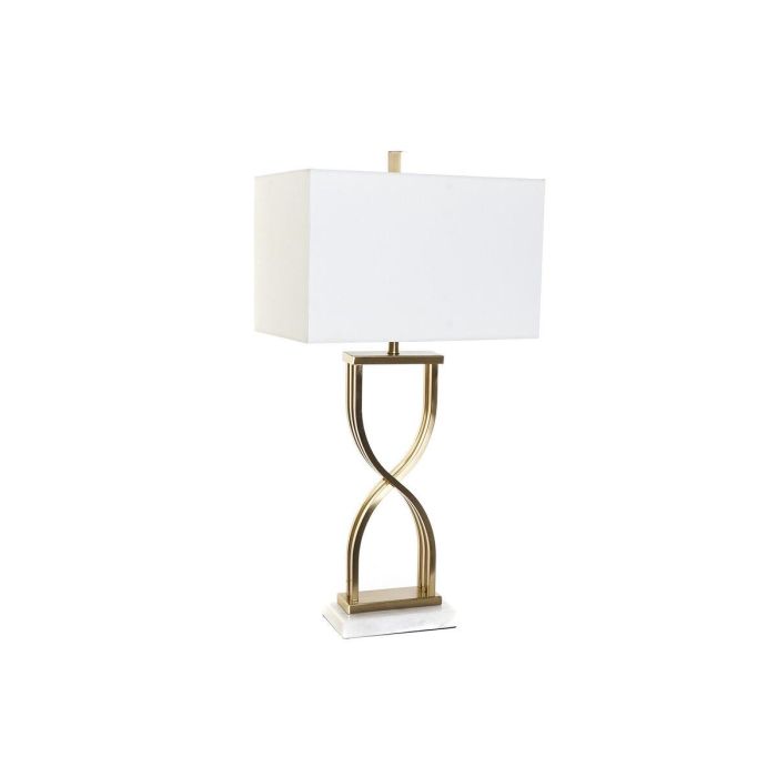 Lampara Sobremesa Glam DKD Home Decor Dorado Blanco 23 x 79 x 40 cm Lampara Sobremesa Glam DKD Home Decor Dorado Blanco 23 x 79 x 40 cm