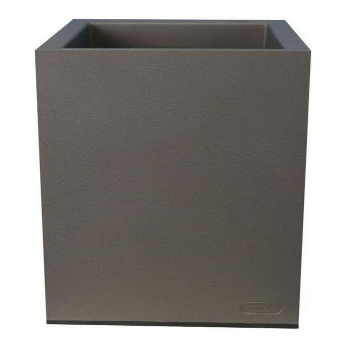 Riviera Contenedor Granito Cuadrado 30x30 Gris con Doble Pared, Retención de Agua y 100% Reciclable, Fabricación Francesa