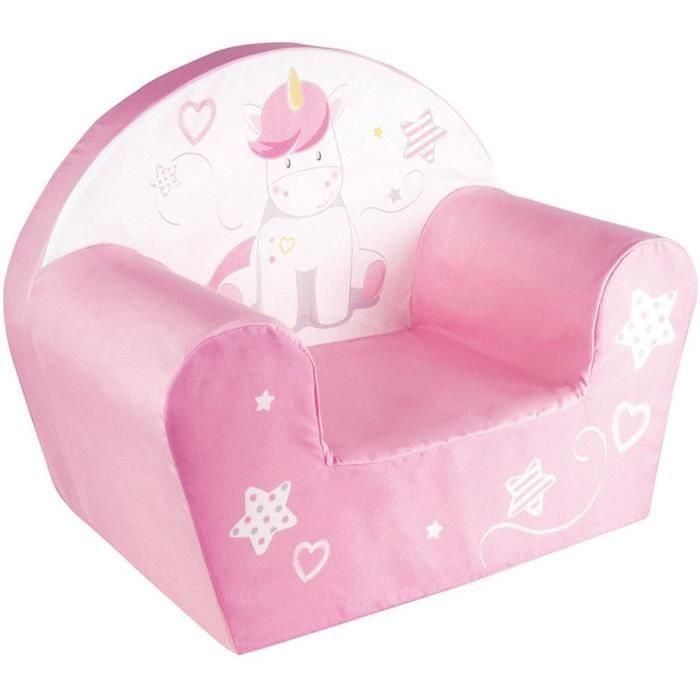 Fun House Sillón Club Infantil Unicornio - Tejido 100% Poliéster Lavable - 52x33x42 cm 0 Fun House Sillón Club Infantil Unicornio - Tejido 100% Poliéster Lavable - 52x33x42 cm 0