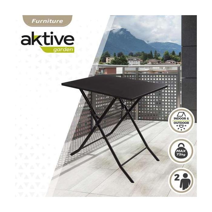 Aktive Mesa Cuadrada Plegable Metal 70x50x70 cm 3