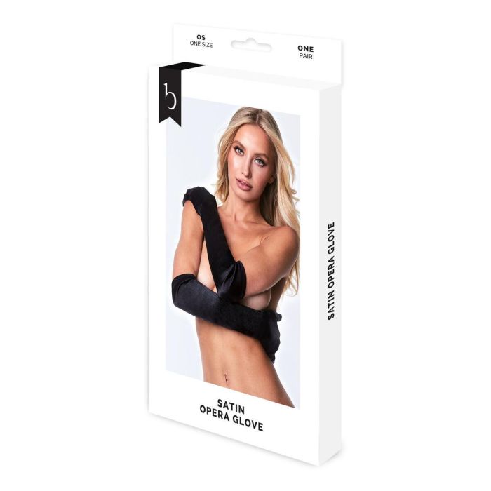 Guantes Baci Lingerie Satin Opera Negro Guantes Baci Lingerie Satin Opera Negro