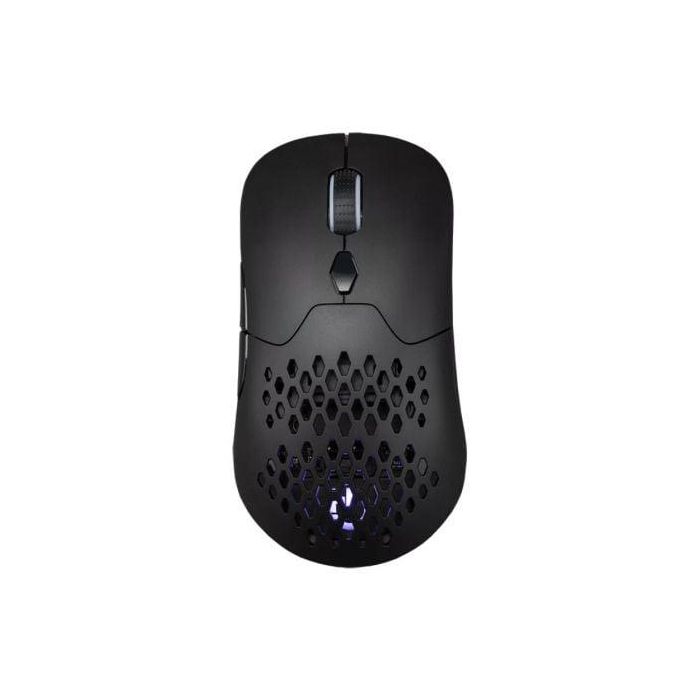 Hiditec GME010005 Ratón Gaming Inalámbrico GX30 Pro Wireless, 26000 DPI Pixart 3395, Triple Conectividad (2.4Ghz/BT/USB), Hot-Swap, 77g, Batería, ARGB