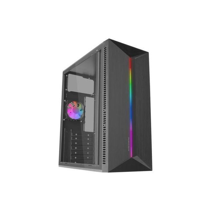 Mars Gaming Caja Gaming Semitorre MC-BLAZE Iluminación LED Frontal, Ventana Lateral Completa, ATX