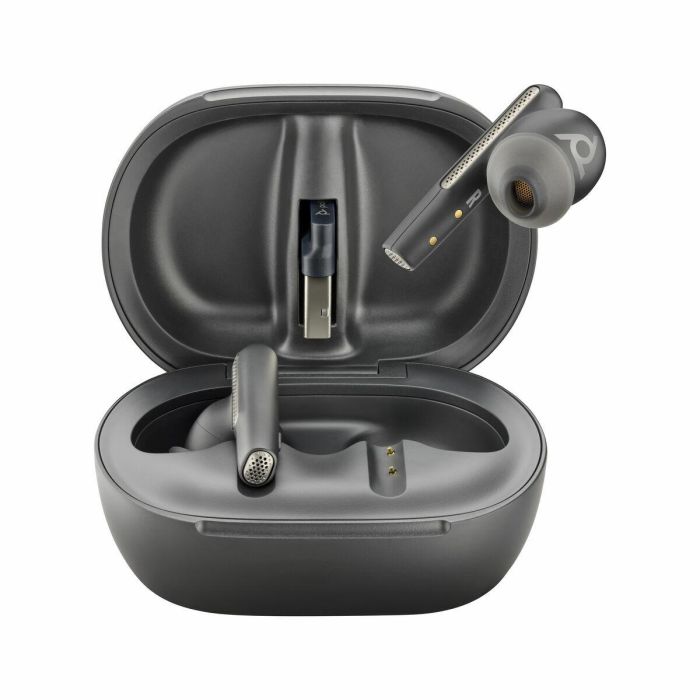 HP Voyager Free 60+ UC-M Auriculares Inalámbricos Bluetooth Carbon Black con USB-C y Estuche de Carga 2