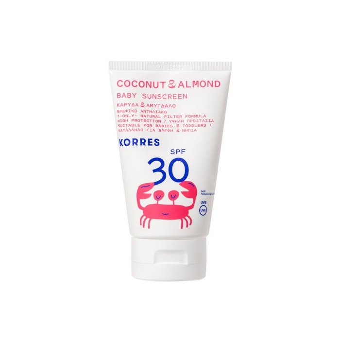 Korres Coconut & Almond Baby Sunscreen Spf30 100 mL Korres Coconut & Almond Baby Sunscreen Spf30 100 mL