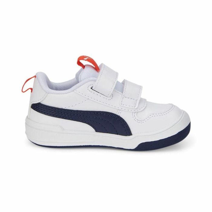 Zapatillas Casual Niño Puma Multiflex SL V Azul Blanco 4 Zapatillas Casual Niño Puma Multiflex SL V Azul Blanco 4