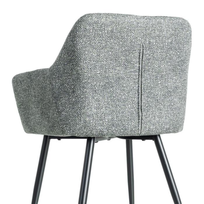 Silla Jaspeado Verde Tejido-Metal 59 X 54 X 81 cm